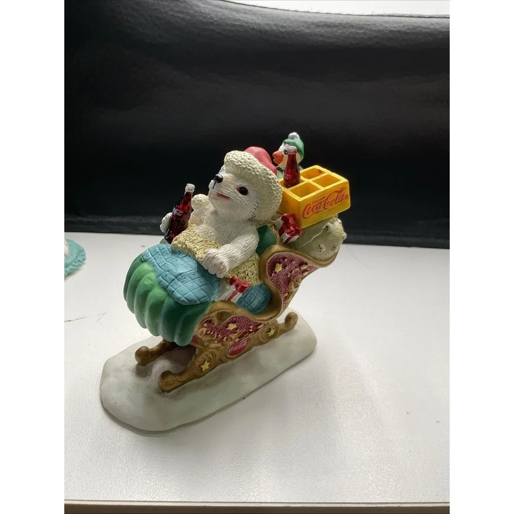 Vintage Coca-Cola Polar Bear Cub Collection Lot of 7 Ltd Ed Collectors Society